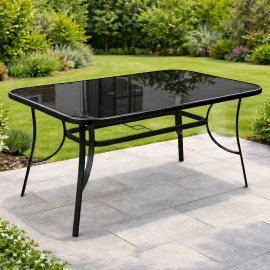 Baštenski sto sa kaljenim staklom - FIELDMANN FDZN 5030